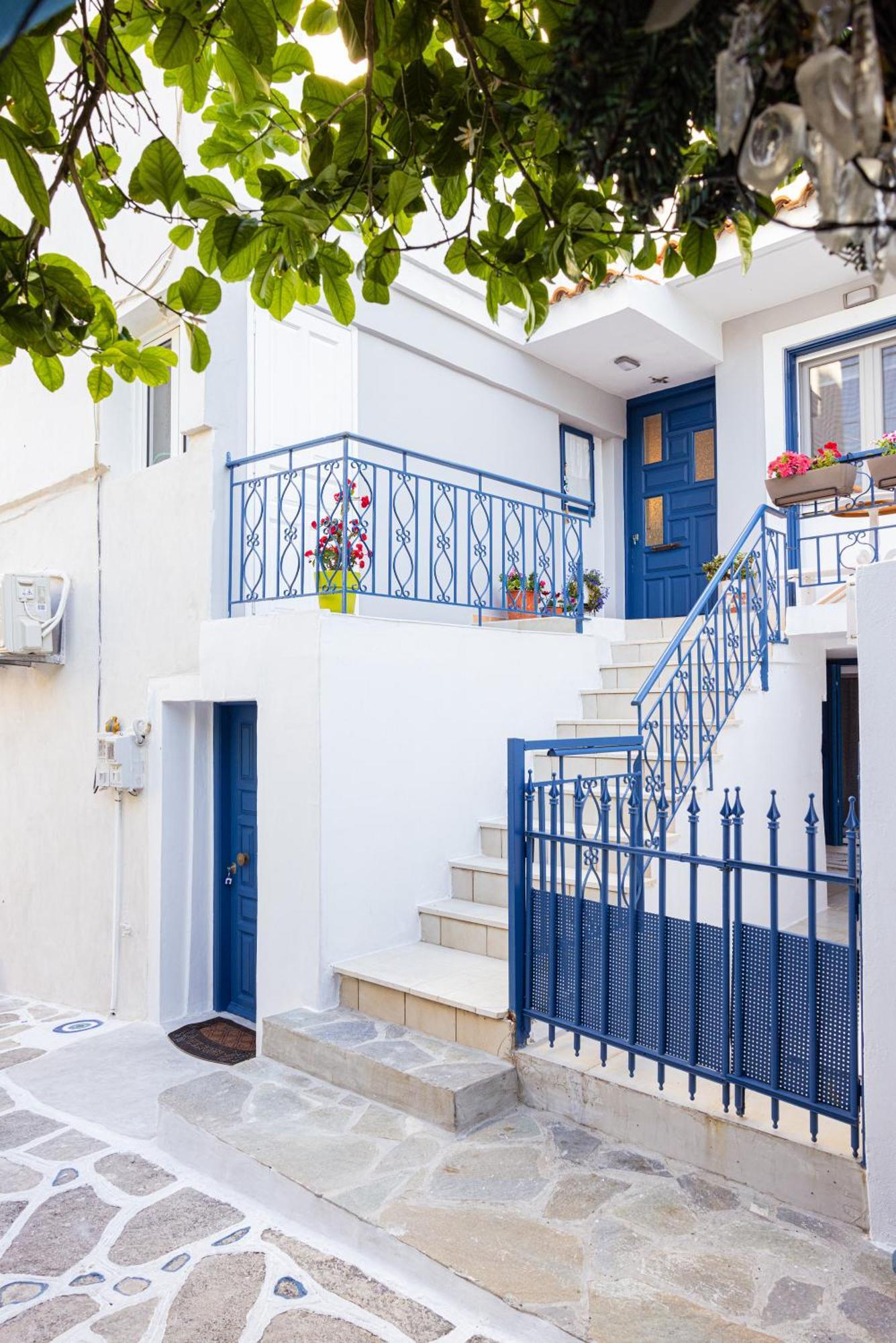 Pythagorio Blue Street Apartment With Balcony Kültér fotó