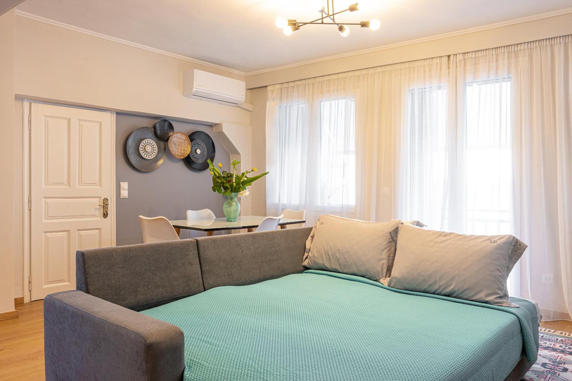Pythagorio Blue Street Apartment With Balcony Kültér fotó